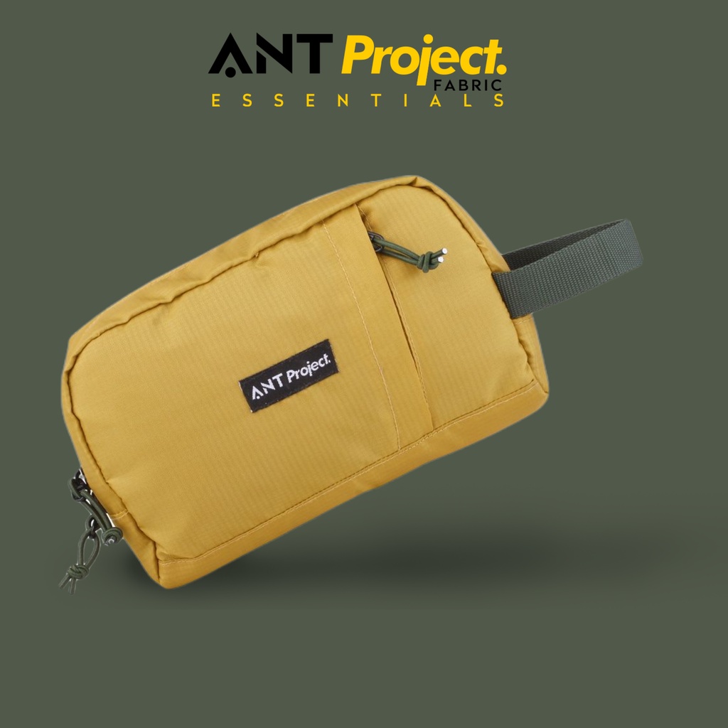 ANT PROJECT - Pouch Roaster Travel Organizer - Doppkit - Yellow Dark - Clucth