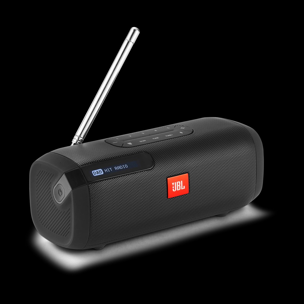 JBL Tuner Resmi Portable Bluetooth Speaker with DAB FM Radio by Harman - Hitam