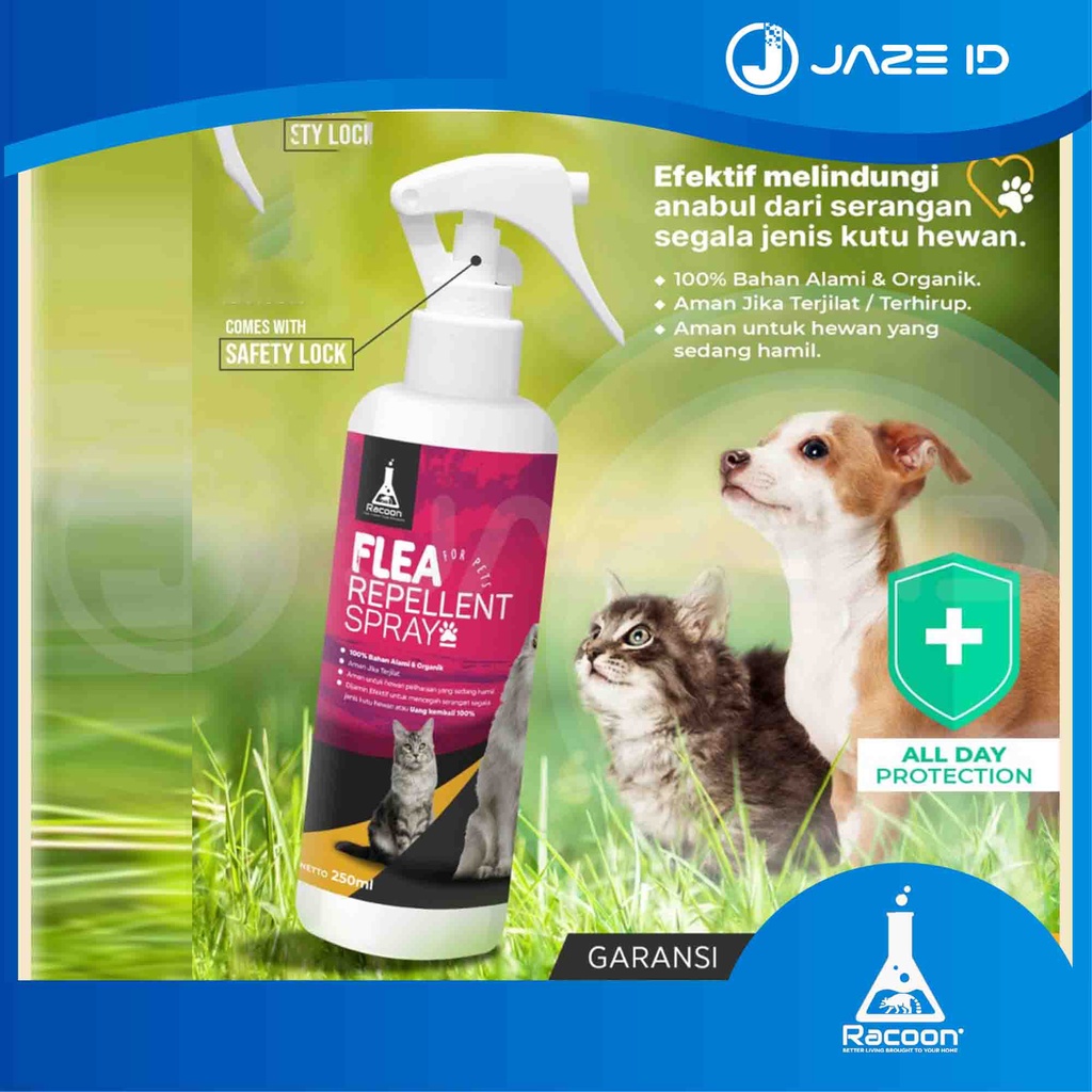 RACOON Spray Anti Kutu Hewan Anjing &amp; Kucing Flea Repellent Spray