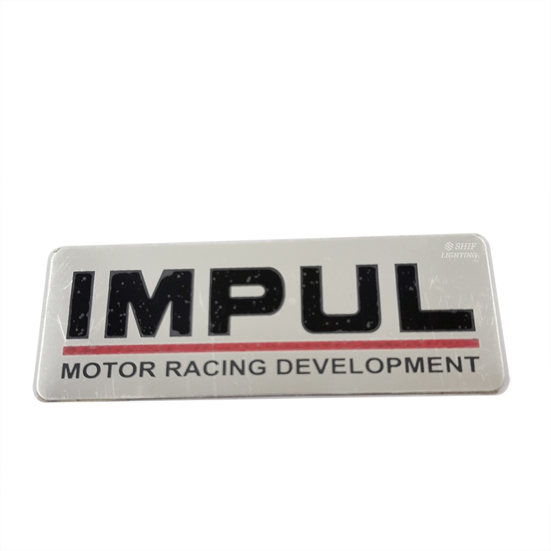 1pc Stiker Emblem Logo IMPUL Bahan Metal Untuk Mobil / MOTOR