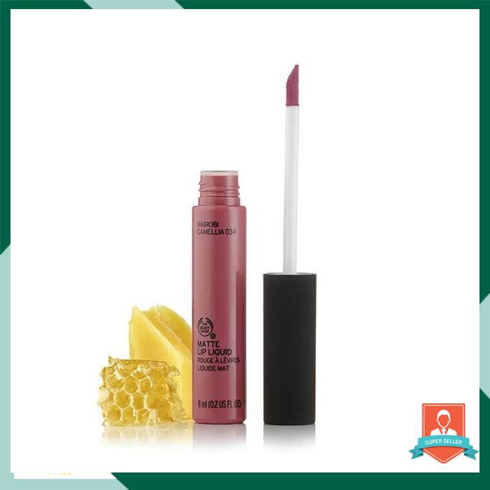 THE BODY SHOP MATTE LIP LIQUID NAIROBI CAMELLIA 034 8ML