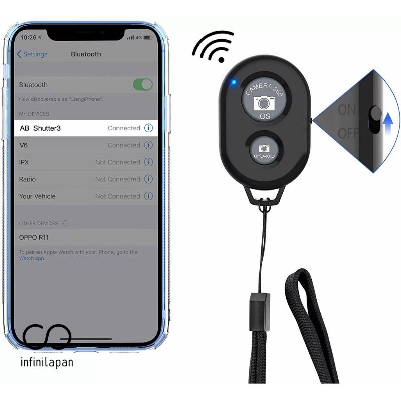 Remote Bluetooth Remote Shutter Kamera Android ios