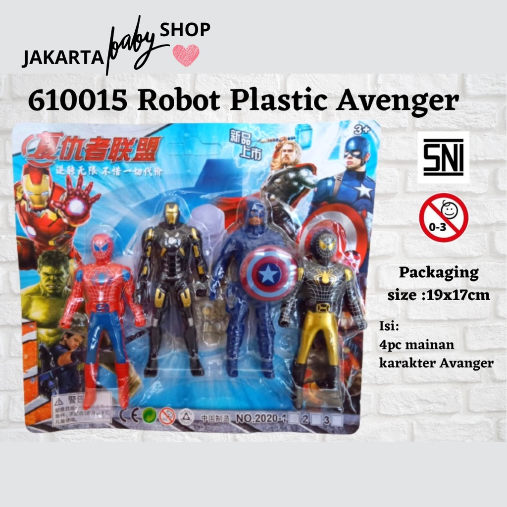 MAINAN ROBOT PLASTIC AVENGER 610015 / MAINAN ROBOT PLASTIC ULTRAMAN 721104