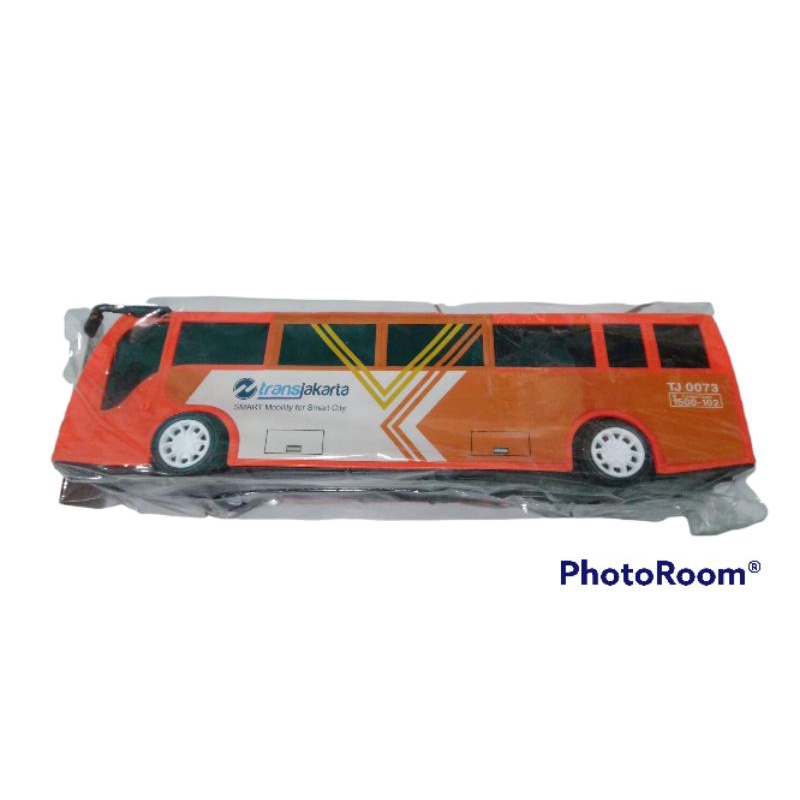 Mainan mobil bus transjakarta