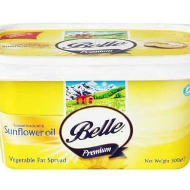 

#promo#murah#Belle Margarine Sunflower Oil Vegetables Fat Spread 500Gr mentega