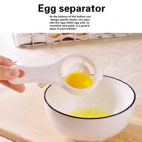 Alat Pemisah Kuning Telur Putih Saringan Sendok Egg Yolk Separator Baking Tools Peralatan Masak Diet Telor Dapur