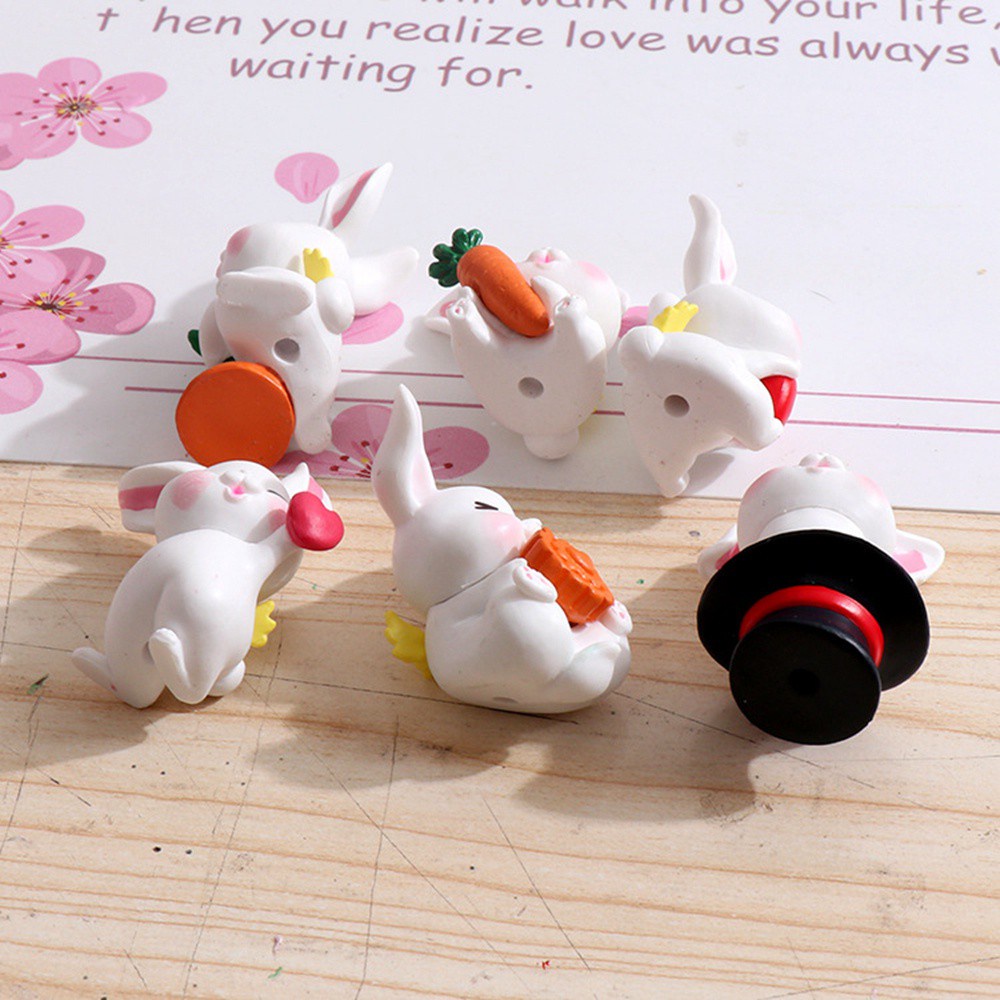 Mxbeauty 6pcs / Set Miniatur Kelinci Untuk Dekorasi Rumah Boneka