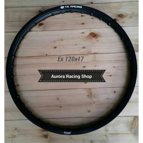 Velg TK Excel [ Kulit Jeruk] 120x17 Warna Black
