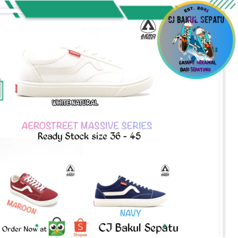 Aerostreet Massive series Casual Pria & Wanita 37 - 45