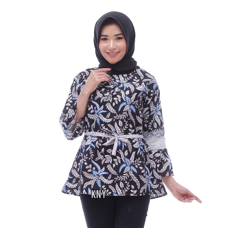 BAJU SERAGAM BATIK - Batik Couple Ori Ndoro Jowi DNT Garansi ory-Blus blarakbiru