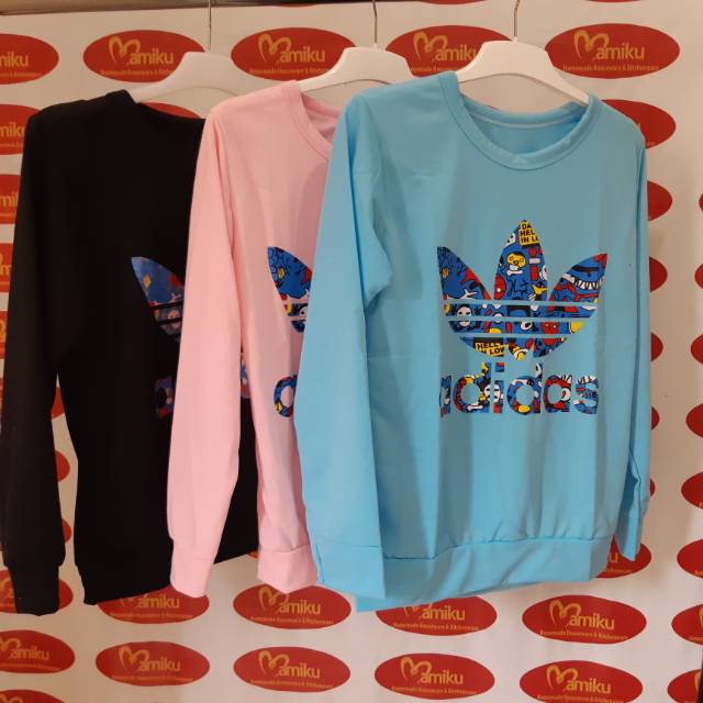 Kaos Adidas Lengan Panjang Bahan Babyterry