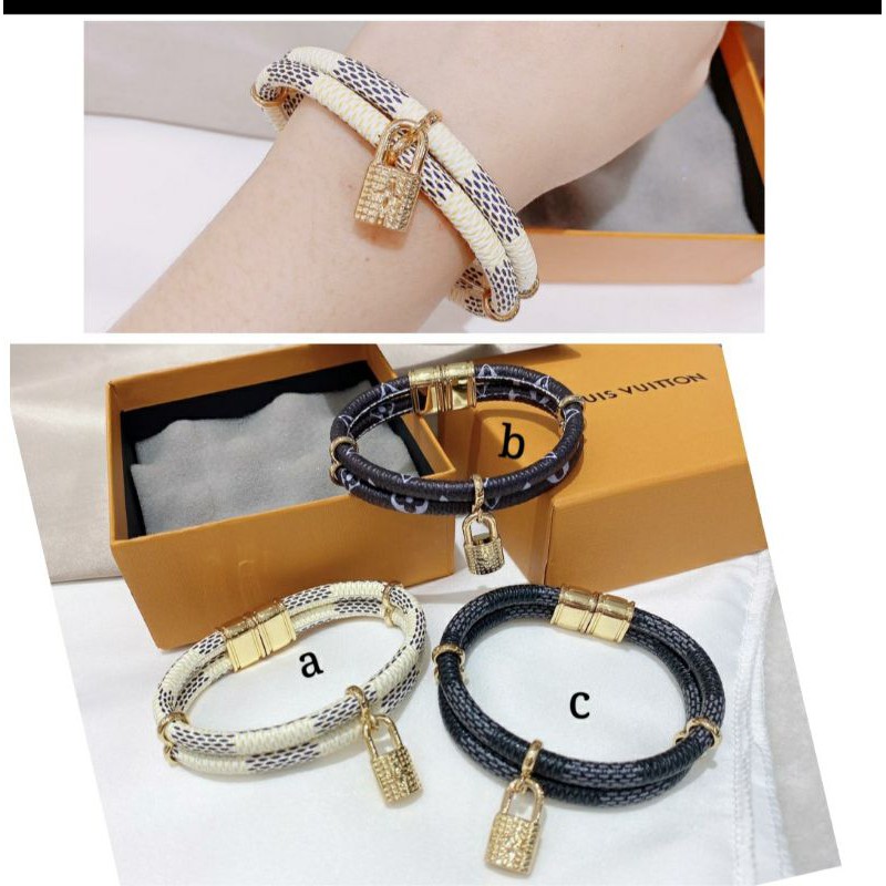 Promo Gelang kulit import /gelang wanita bahan kulit 0790