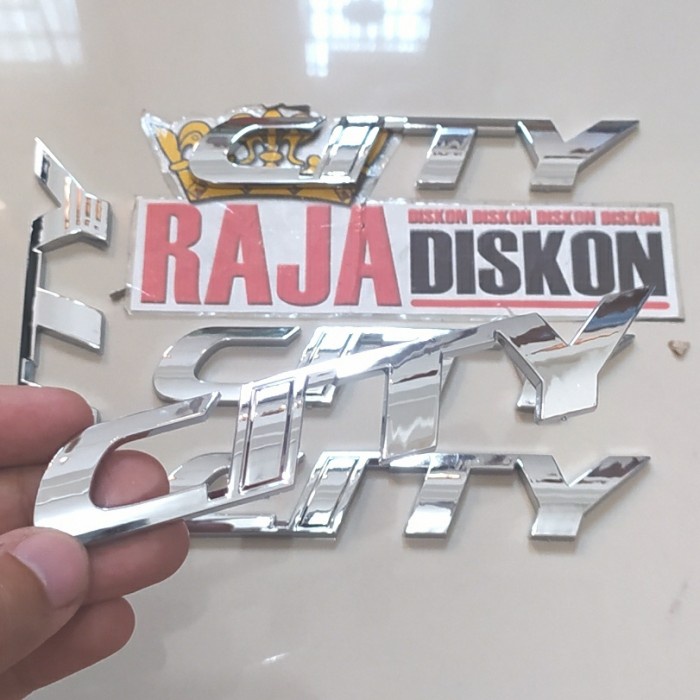 Emblem Logo New CITY Honda Chrome