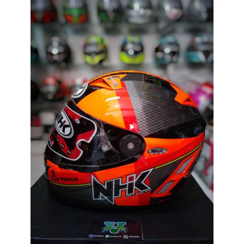 NHK  HELM GP  PRO TERMINATOR RACING BOLD BLACK ORANGE