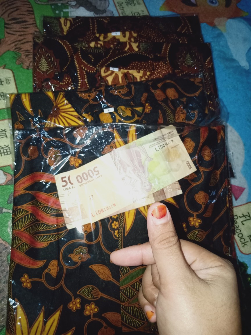 Kemeja Batik Pria Lengan Panjang  Size M L Xl Xxl Bswart Batik  Hrb026