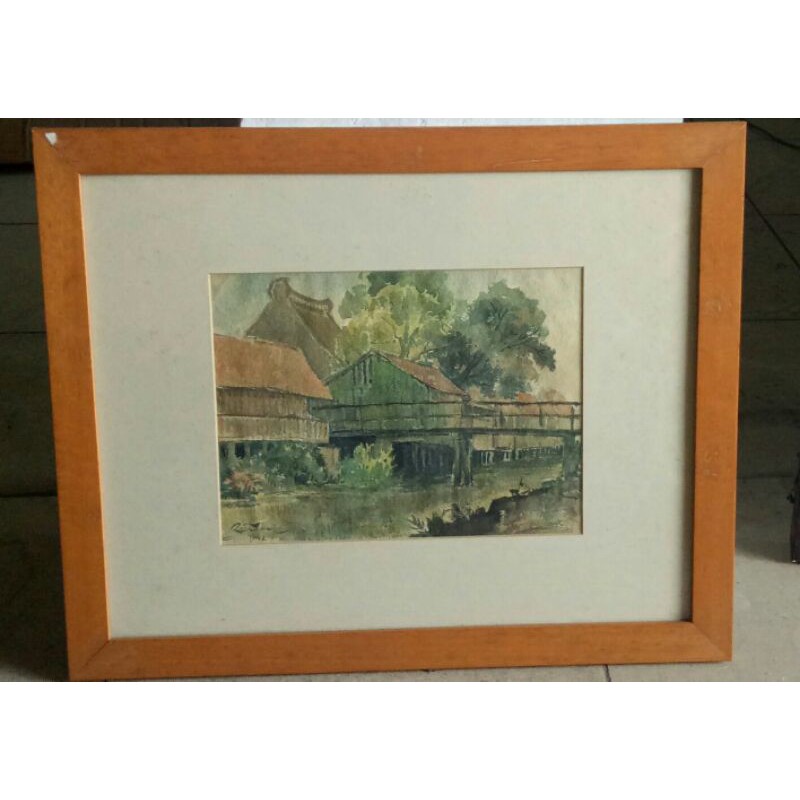 

Lukisan Gambar Pedesaan , cat air