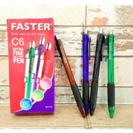 

Pulpen faster cetek C6 hitam