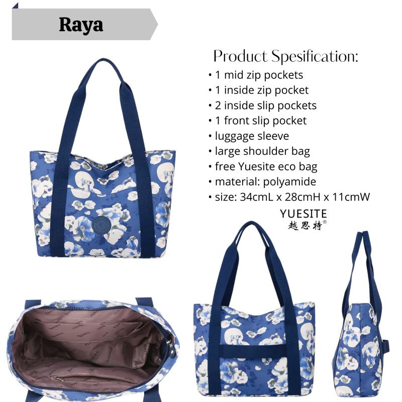 TAS BAHU WANITA YUESITE RAYA TRAVEL BAG IMPORT CYUTEBAGS