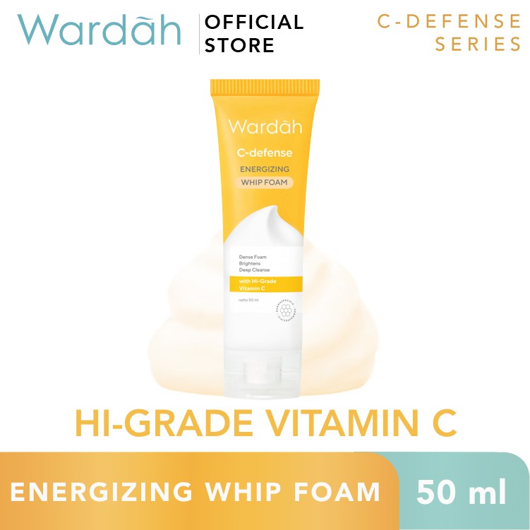 Wardah C-Defense Energizing Whip Foam Cleanser - 50ml