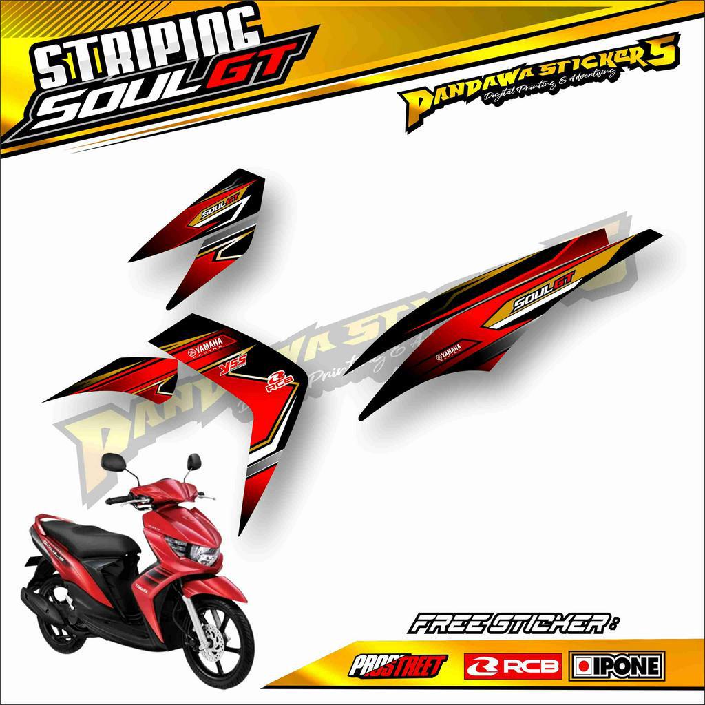 STRIPING VARIASI MOTOR YAMAHA MIO SOUL GT / STICKER LIST VARIASI MIO SOUL GT