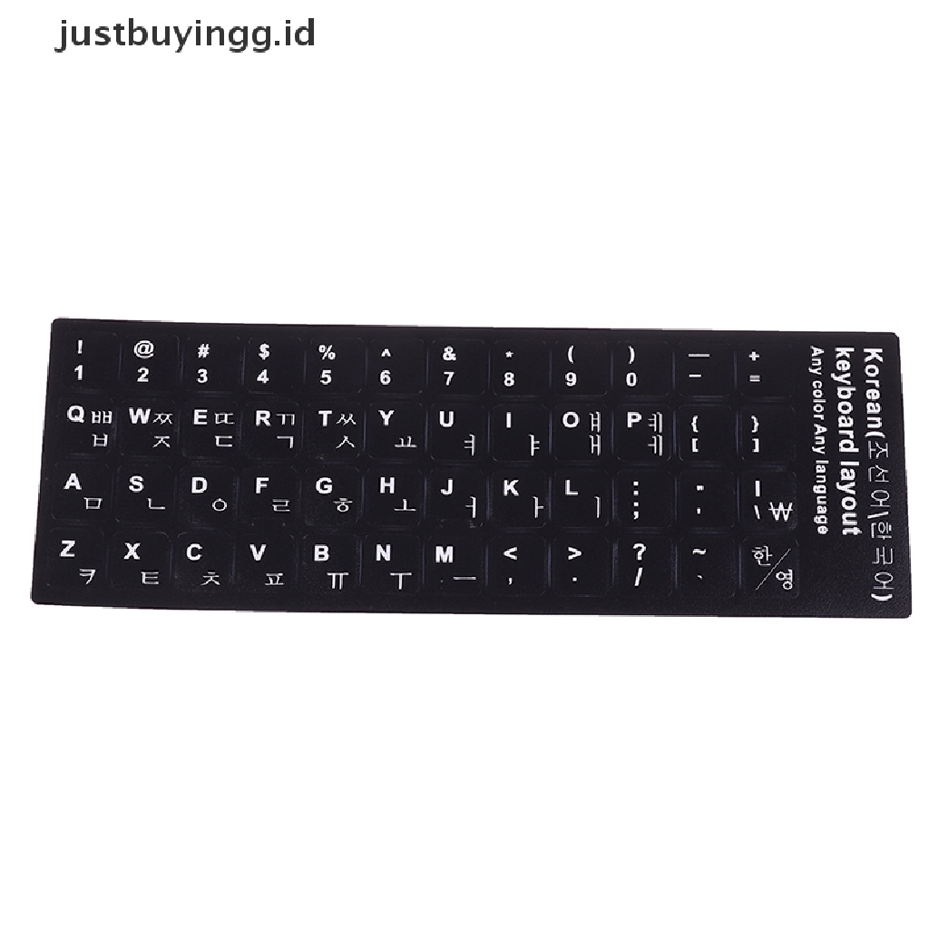 1 Pc Stiker Pelindung Keyboard Motif Print Gaya Korea