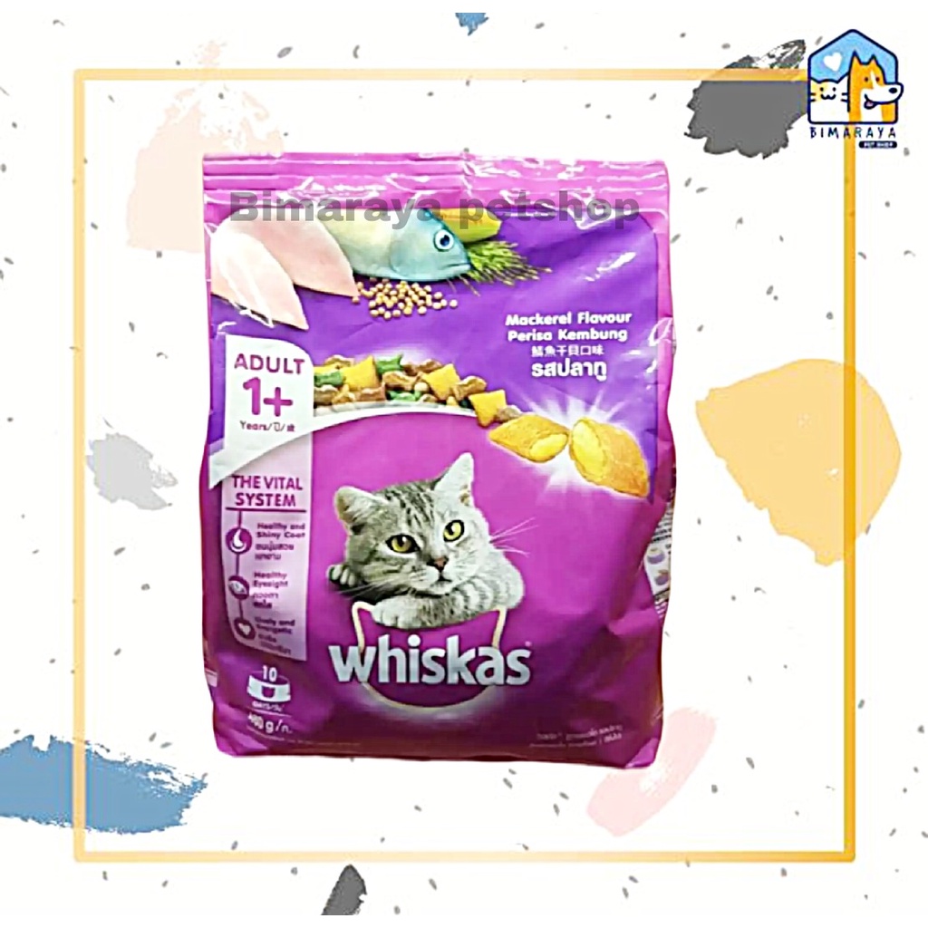 WHISKAS ADULT MAKAREL 480 GR FRESHPACK