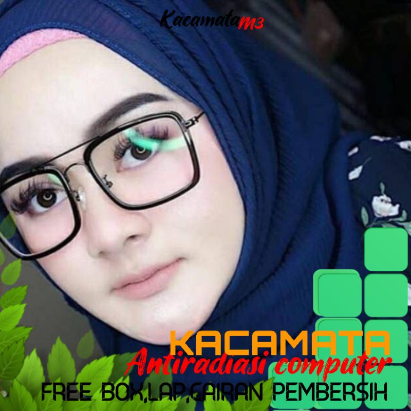 kacamata lensa antiradiasi computer tv hp laptop bisa normal minus plus cilinder tergantung permintaan sampai minus 5 cyl 2 harga masih sama tulis saja pesanan kaka di catatan saat order free box lap cairan pembersih kode 16006 size 51-18-140