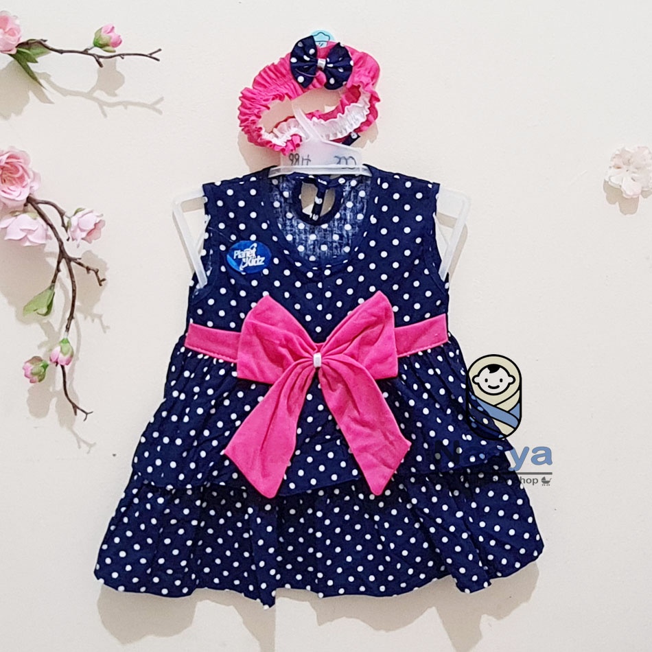 [P-046] Dress Bayi (0-6 bulan) / Setelan Bayi Perempuan Motif Kitty