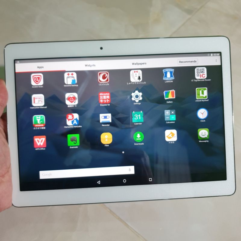 Tablet Huawei dtab d01H 10inch 2/16 Ram 2gb Rom 16gb second normal siap pakai