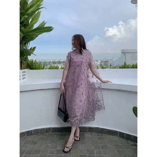 ☂fredwilntoko ☂ -  dress brukat panjang wanita premium unik kondangan F99 / Dress Kondangan / Dress 