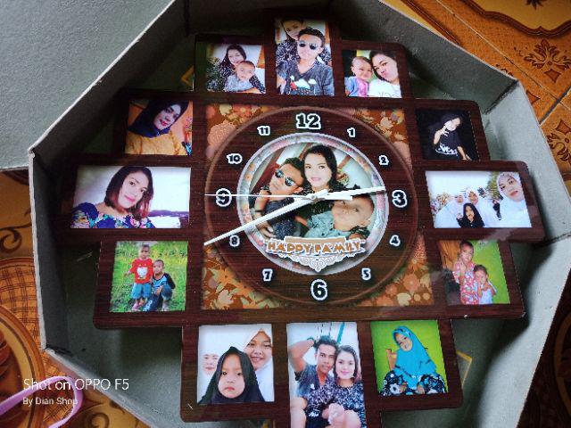 Jam Dinding Unik Model Frame Foto