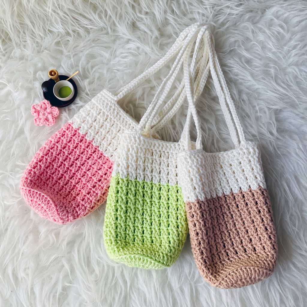 Tas Botol Minum / Water Bottle Holder - Sakura Matcha Latte Series