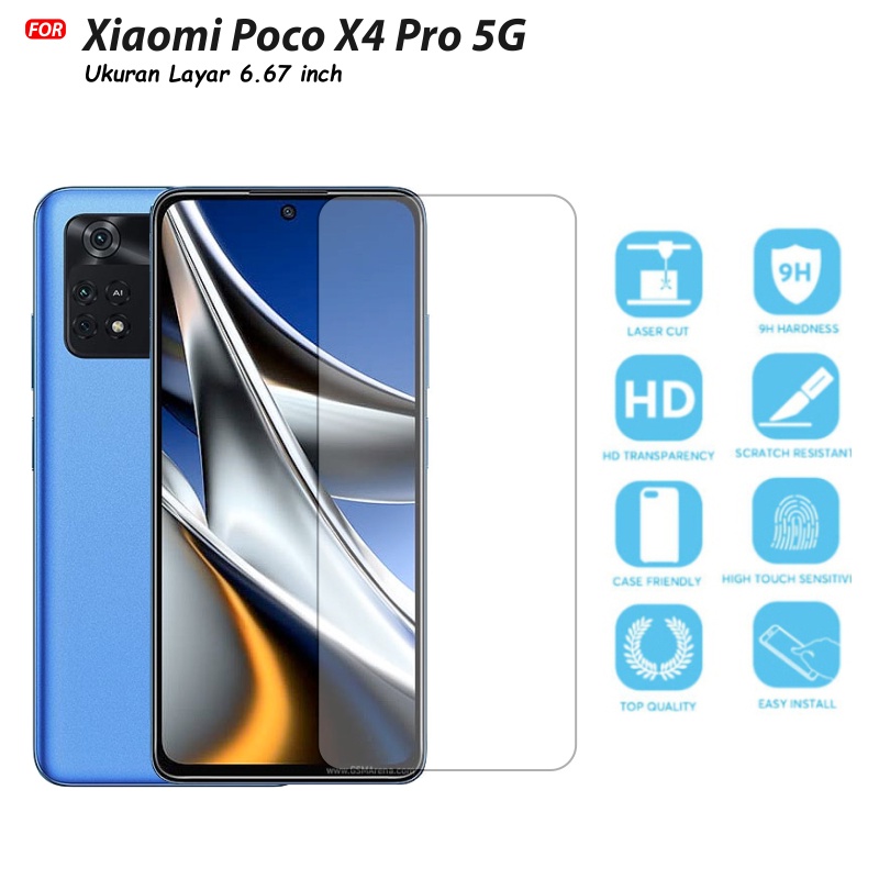 Tempered Glass Poco X4 Pro 5G Premium Quality Anti Gores Kaca