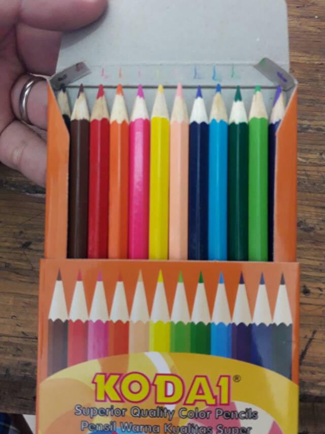 Pensil Warna Kodai Panjang 12 Warna