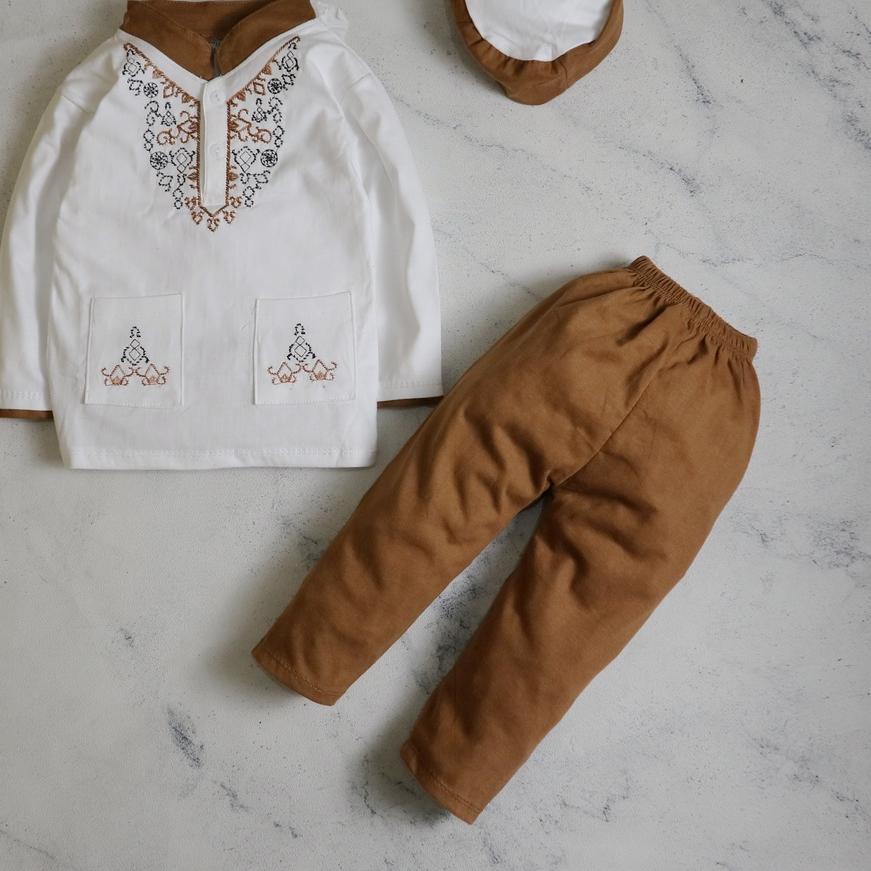 Setelan Baju Koko Anak Bayi laki laki cowok Usia 6 Bulan - 2,5 tahun, koko IMK Koko Bordir