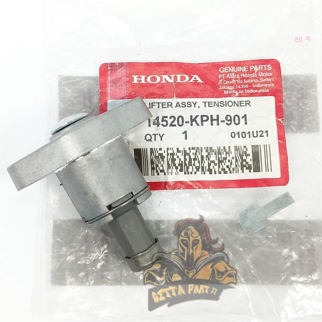 TONJOKAN KETENG OTOMATIS TENSIONER HONDA KPH KUALITAS ASLI ORIGINAL HONDA AHM PRESISI BERFUNGSI DENGAN BAIK AWET DAN DIJAMIN MANTAP KHARISMA KARISMA SUPRA X 125 SUPRA 125 FI BLADE REVO ABSOLUTE