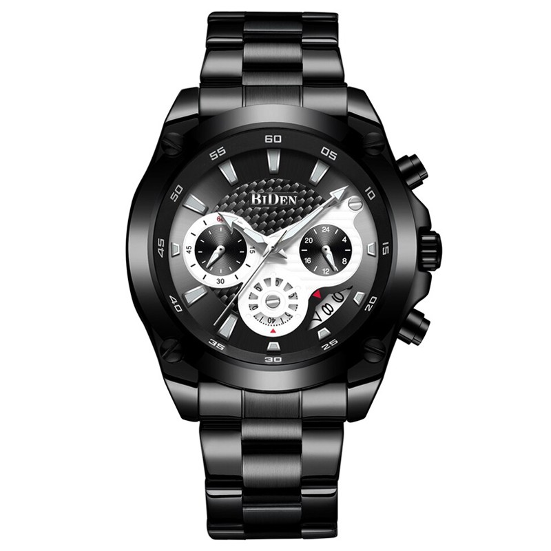 Biden Watch 0093 Black Chrono Aktif Jam Tangan Original