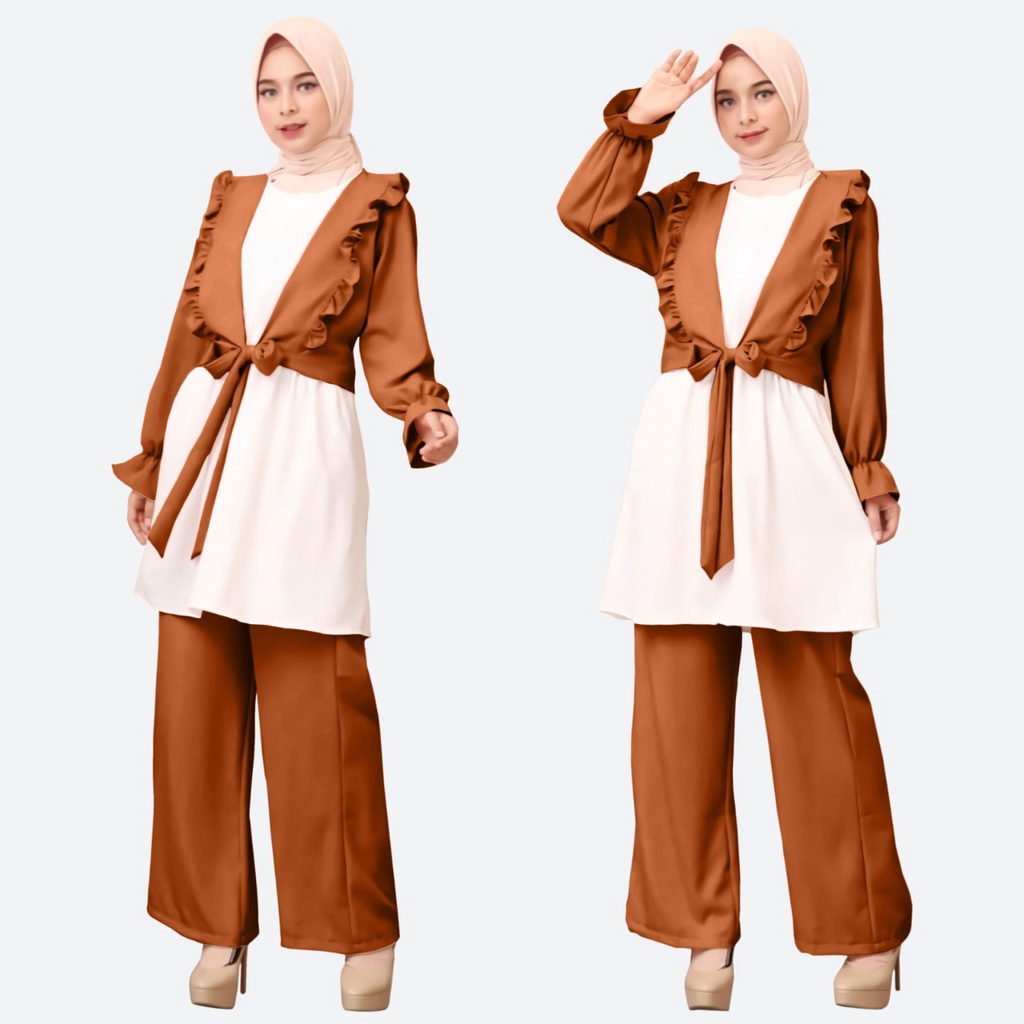 FASHION SETELAN  WANITA CELINA 3IN1