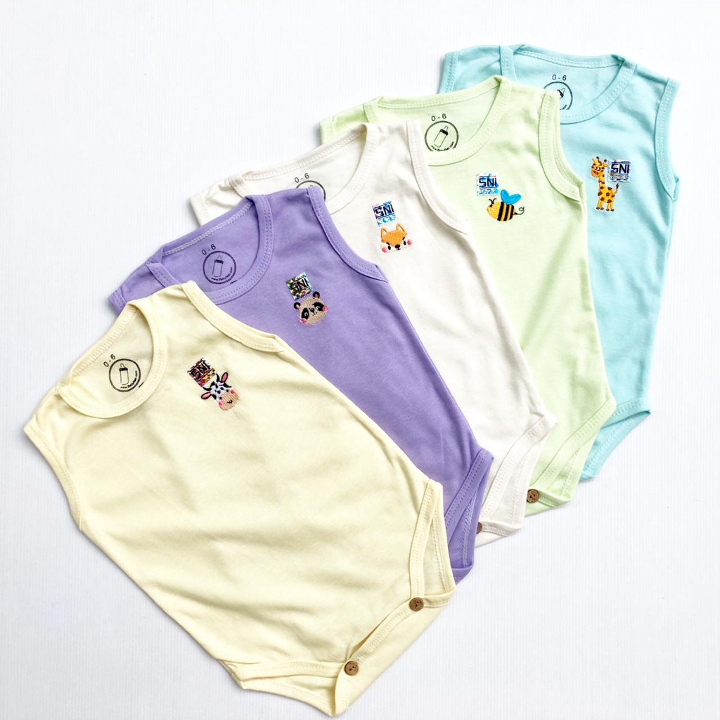 BERSERTIFIKASI SNI jumper singlet bordir anak bayi murah terlaris lembut babeebabyshop