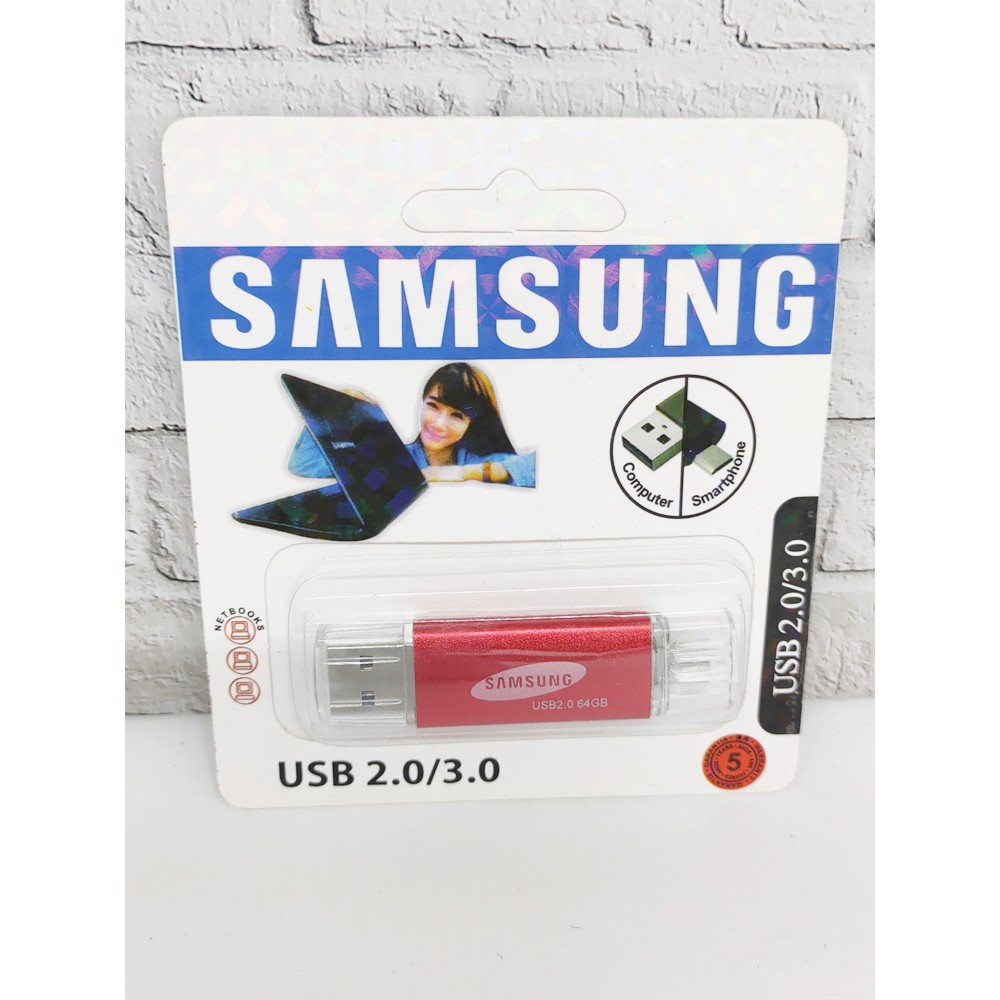 Flashdisk OTG Samsung 2 / 4 / 8 / 16 / 32 / 64gb Flash Disk OTG / USB Drive