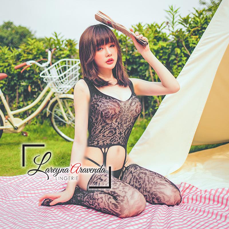 Lingerie Seamless Body Stocking Seksi Model Sexy Tiger Pattern LG389