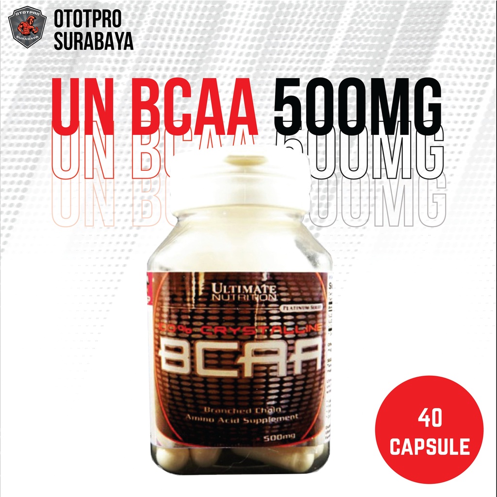 UN BCAA 500mg 40 Kapsul /Ultimate Nutrition/Amino/Ecer/Keteng/Eceran