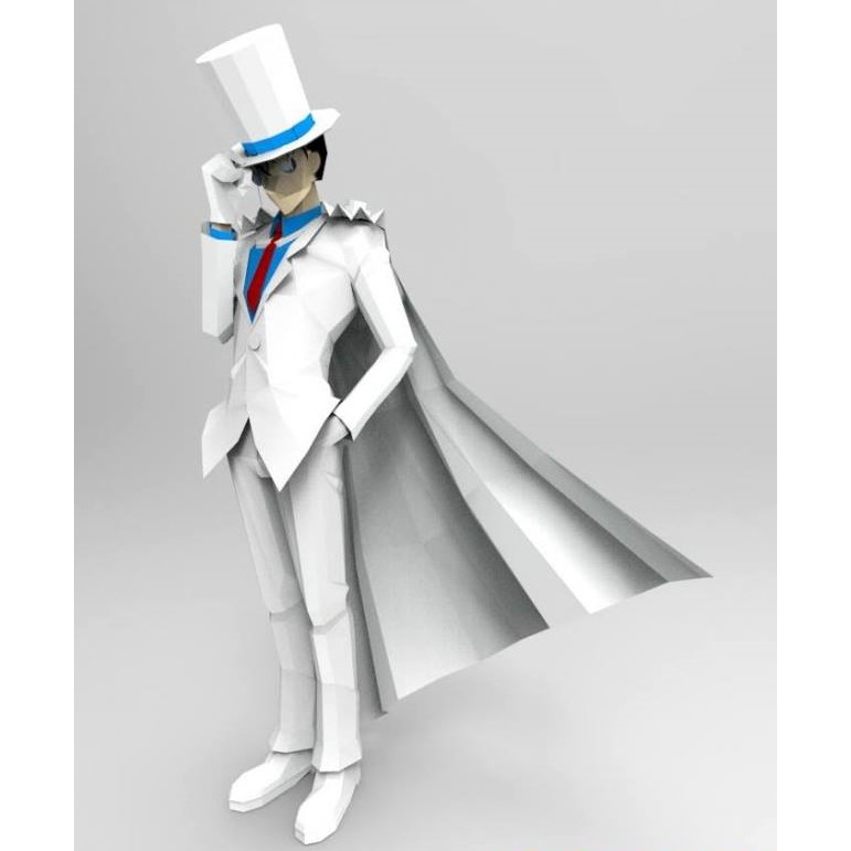 DIY Papercraft Kertas Pola Figure Kaito Kid