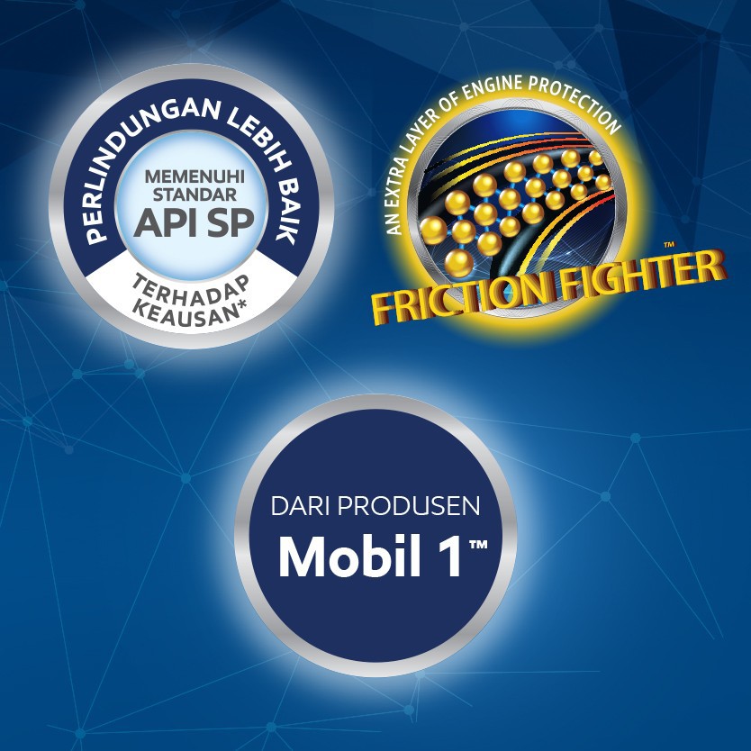 Oli Mobil Super Friction Fighter MOBIL ONE 10W 40 API SP 1 Ltr ASLI