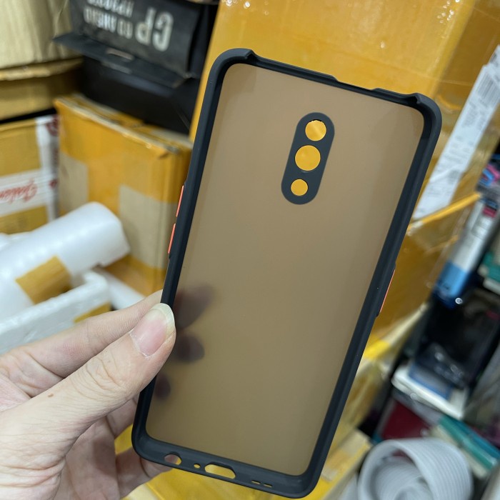 OPPO RENO 6.4 PREMIUM HYBDRID BUMPER DOVE CASE ANTI PECAH