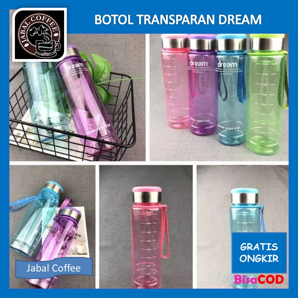 My Bottle Dream Infused Water 1 Liter / Botol Minum Transparan / Botol Dream 1000 ML