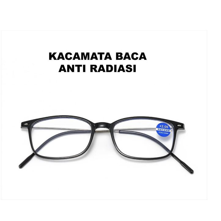 Kacamata Baca Lensa Plus Anti Radiasi Anti Blue Light +1.00 s/d + 4.00 GR 3081 Indoberkah88