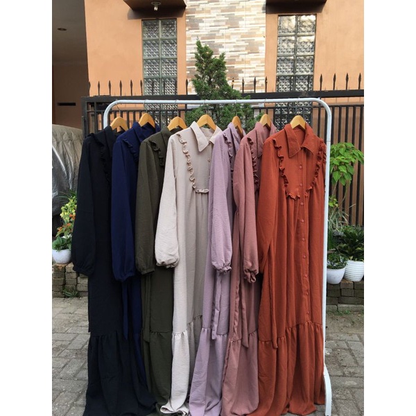GAMIS AMARA CRINKLE AIRFLOW / Gamis terbaru 2022 / Gamis terbaru 2022 model terbaru / Gamis terbaru 