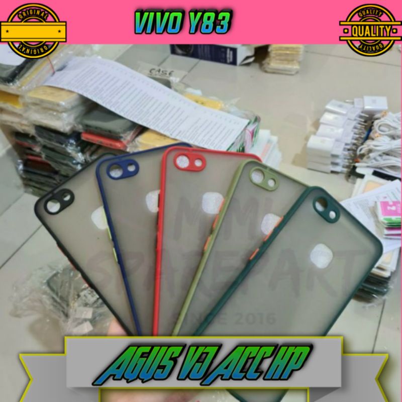 SOFTCASE SILIKON BUMPER CASE AERO VIVO Y83  My CHOICE + RING KAMERA