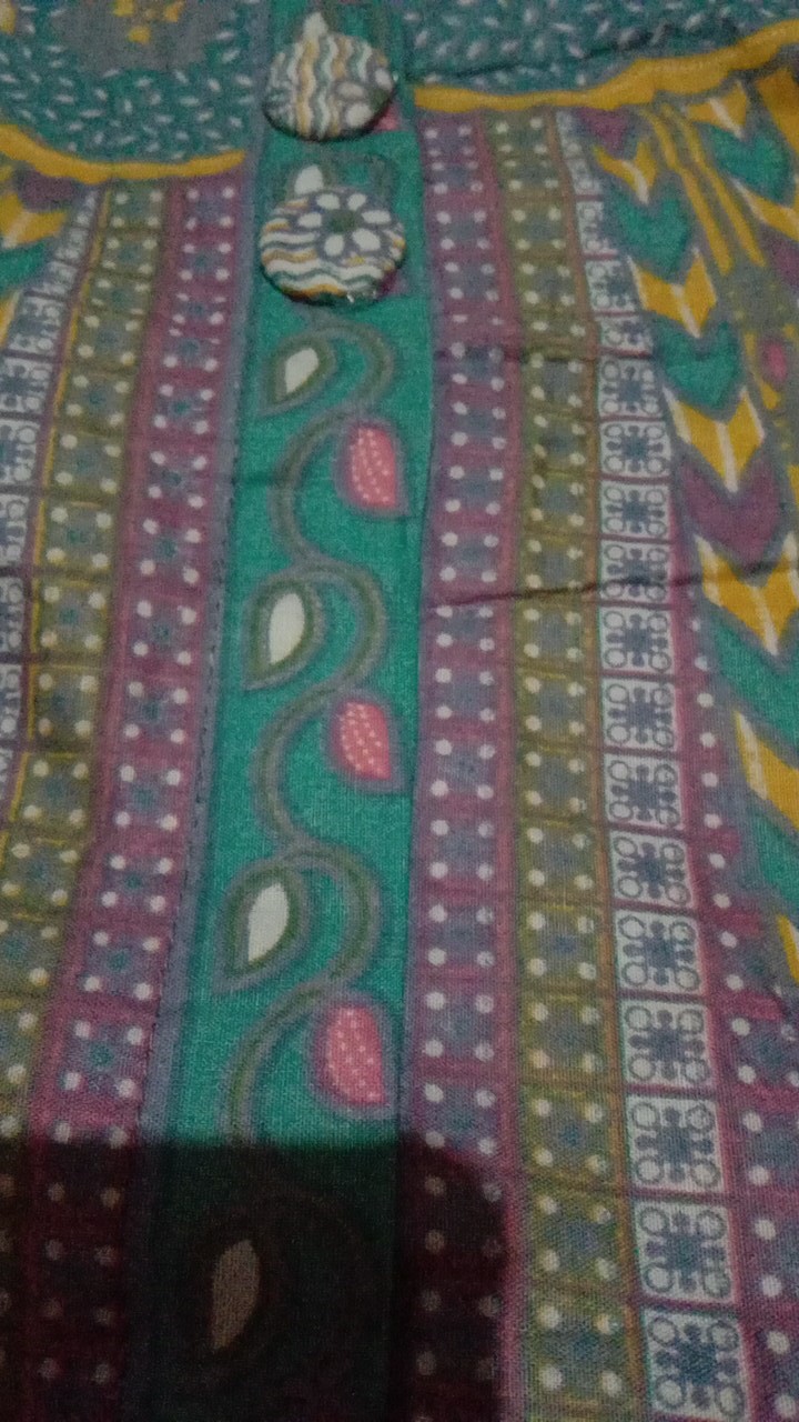 Batik Tunik Shibori Jumputan Terbaru Size S-3l / Hrb026 Yelbor Navbor / Biru Putih